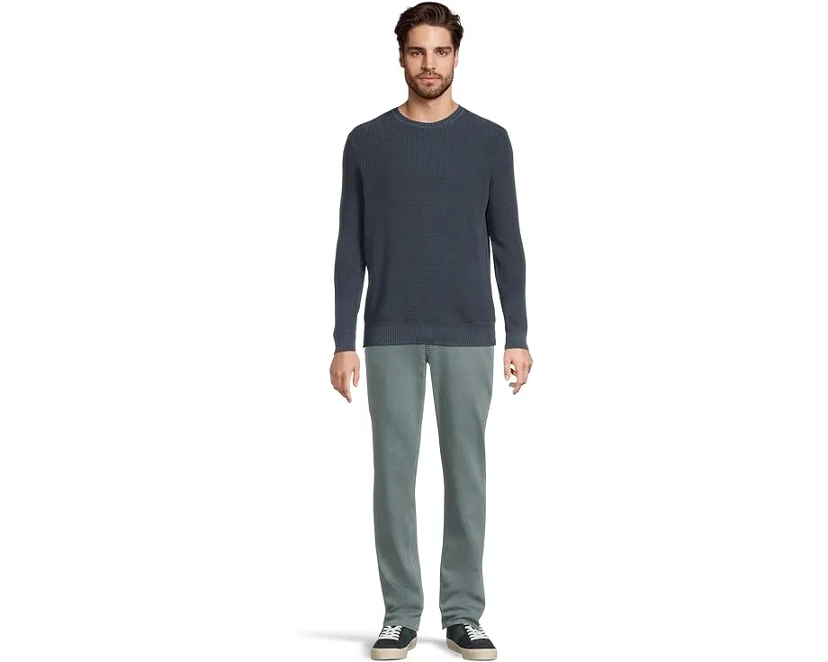 Свитер Faherty Sunwashed Crewneck из органического хлопка с вафельной вязкой
