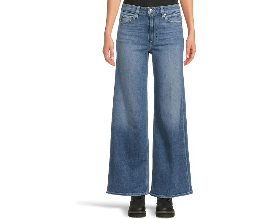 Джинсы Paige Anessa 31 дюйм с широкими штанинами и винтажным светлым оттенком