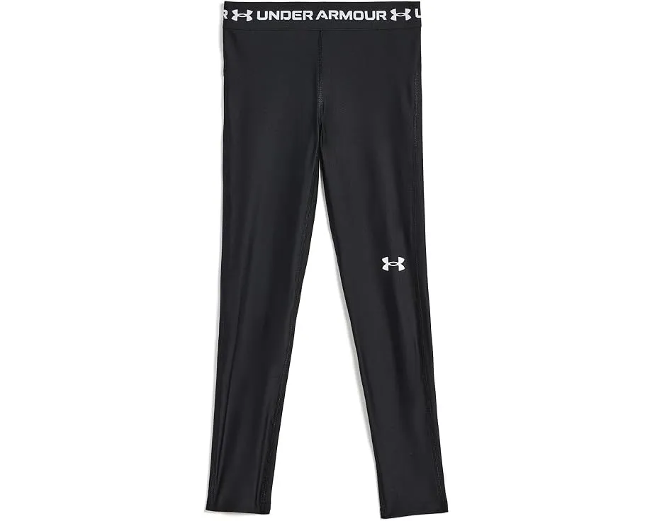 Леггинсы Under Armour HeatGear Leggings Black/White для детей