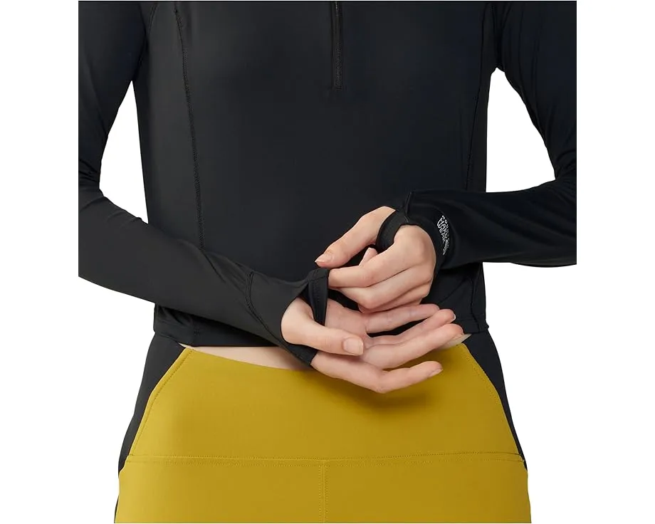 Кроп-худи Mountain Hardwear Crater Lake Crop Zip с защитой UPF 50