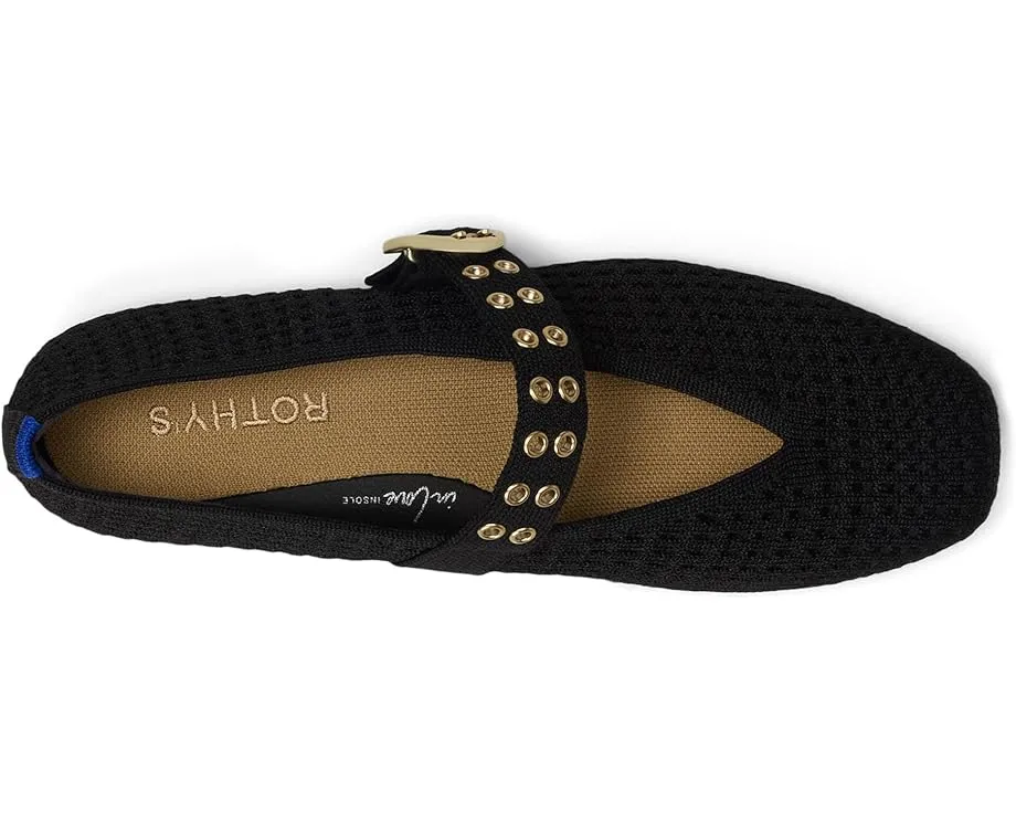 Туфли Rothy's The Max Buckle Mary Jane с прозрачным сетчатым верхом и пряжками