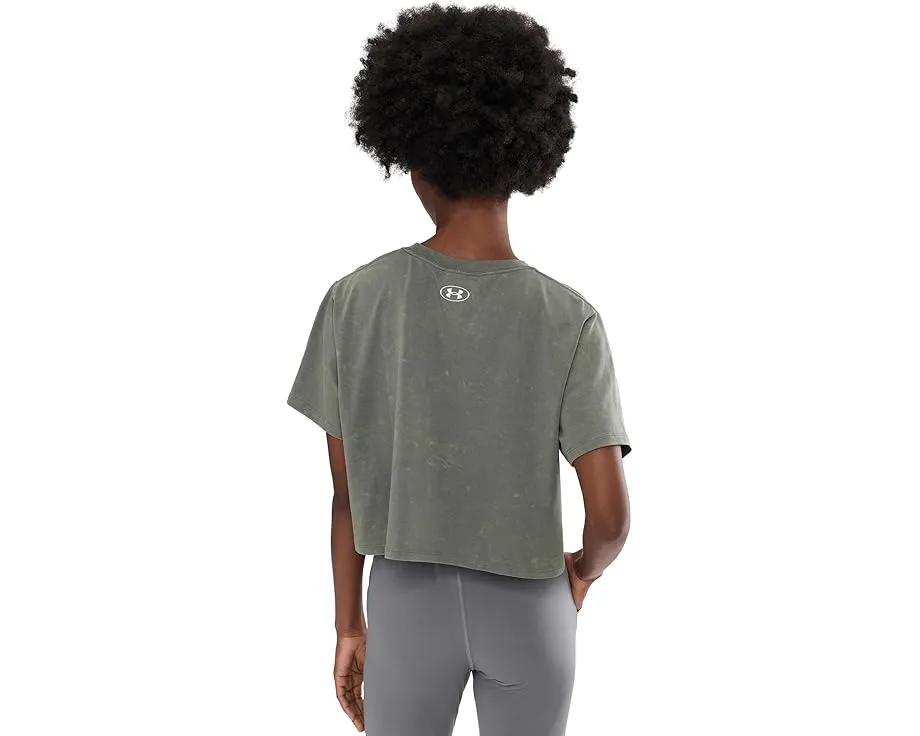 Under Armour футболка Rival Boxy Tee Wash с принтом