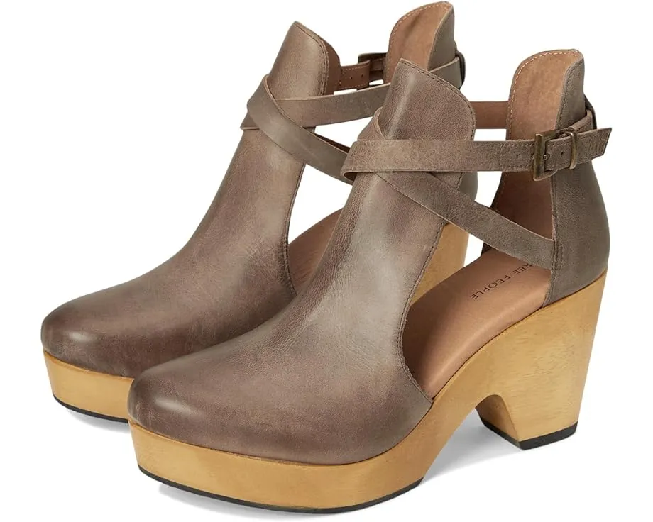 Кожаные сабо Cedar на платформе из кедра с регулируемой пряжкой Free People
