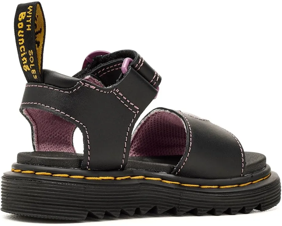 Сандалии Dr. Martens Marlowe Hearts II T для малышей с блестящим сердцем и липучкой