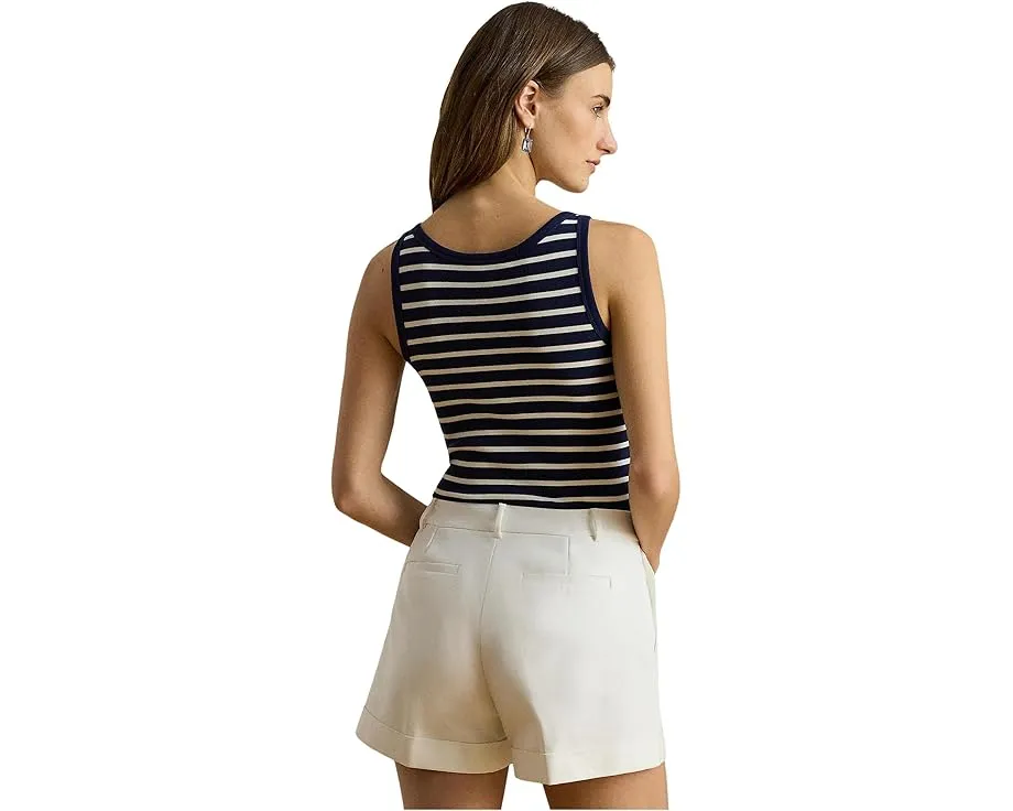 Полосатый топ Lauren Ralph Lauren с рубкой и отделкой на пуговицах