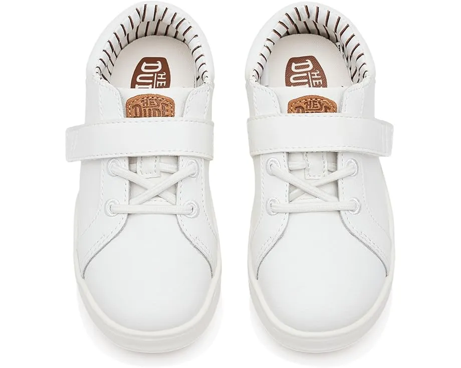 Hey Dude Kids Paul Pro Classic кожаные ботинки с липучкой и эластичной шнуровкой