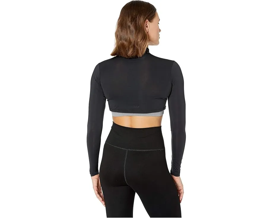 Кроп-топ Jamie Sadock с длинным рукавом и воротником стойкой SPF 35