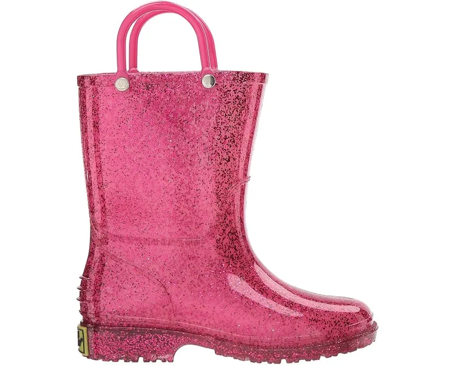 Детские резиновые сапоги Western Chief Kids Glitter Rain с блестками и ручками