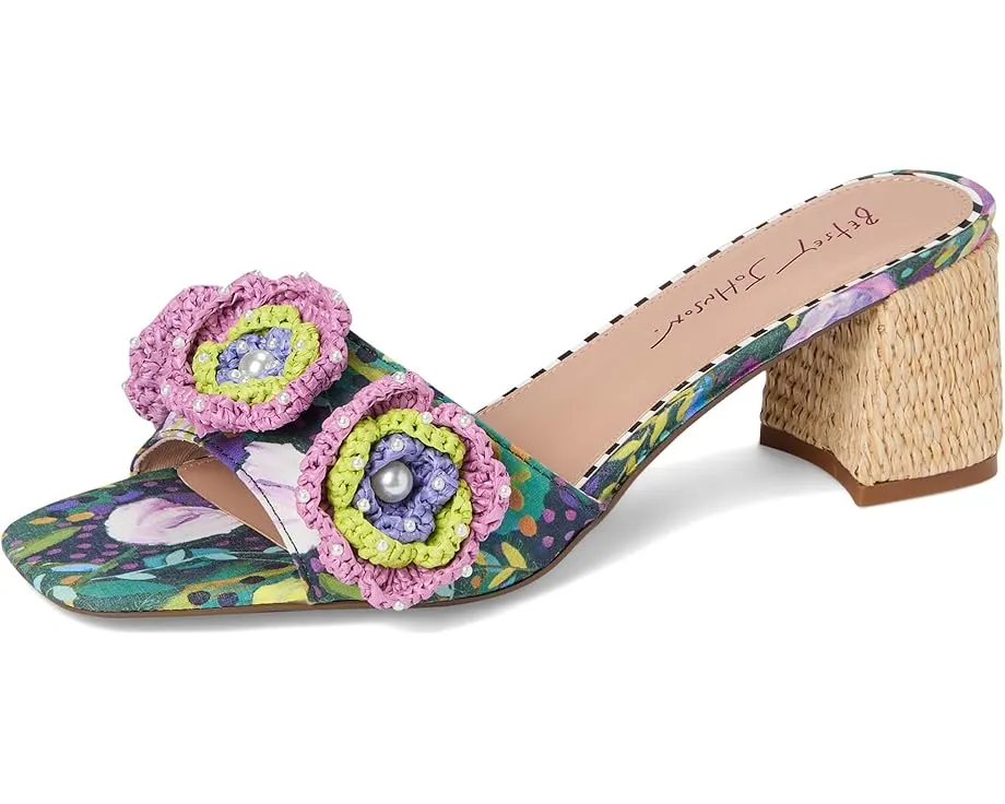 Blue by Betsey Johnson сандалии Dietrich с цветочным декором на квадратном каблуке