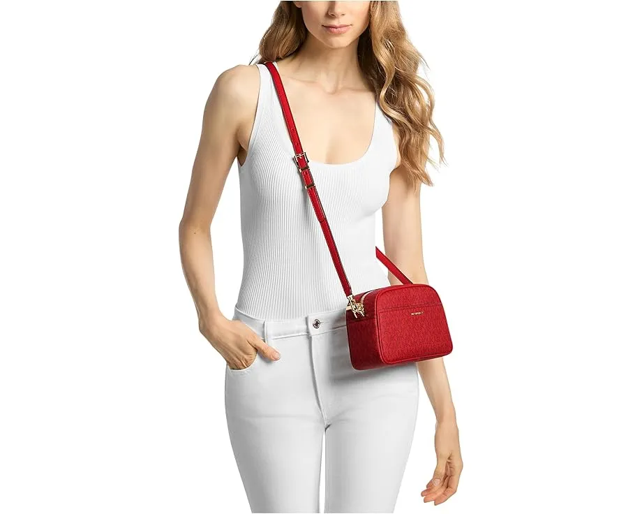 Маленькая кросбоди сумка MICHAEL Michael Kors Jet Set из гладкой кожи