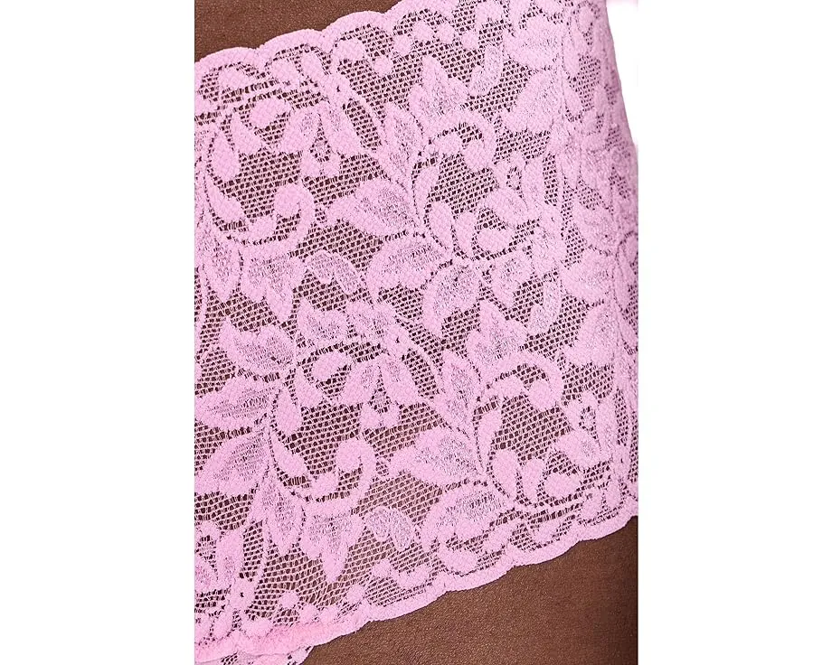 Кружевные стринги Retro Lace Thong с широкой резинкой из хлопка Supima