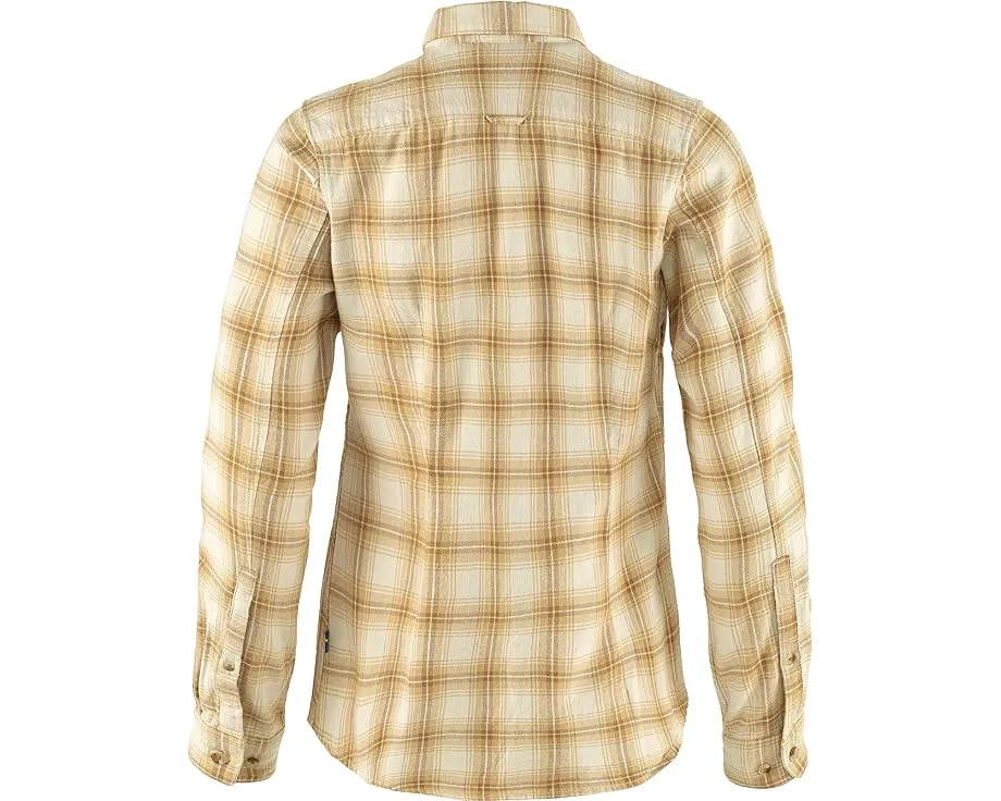 Фланелевая рубашка Övik от Fjällräven из смеси хлопка и шерсти