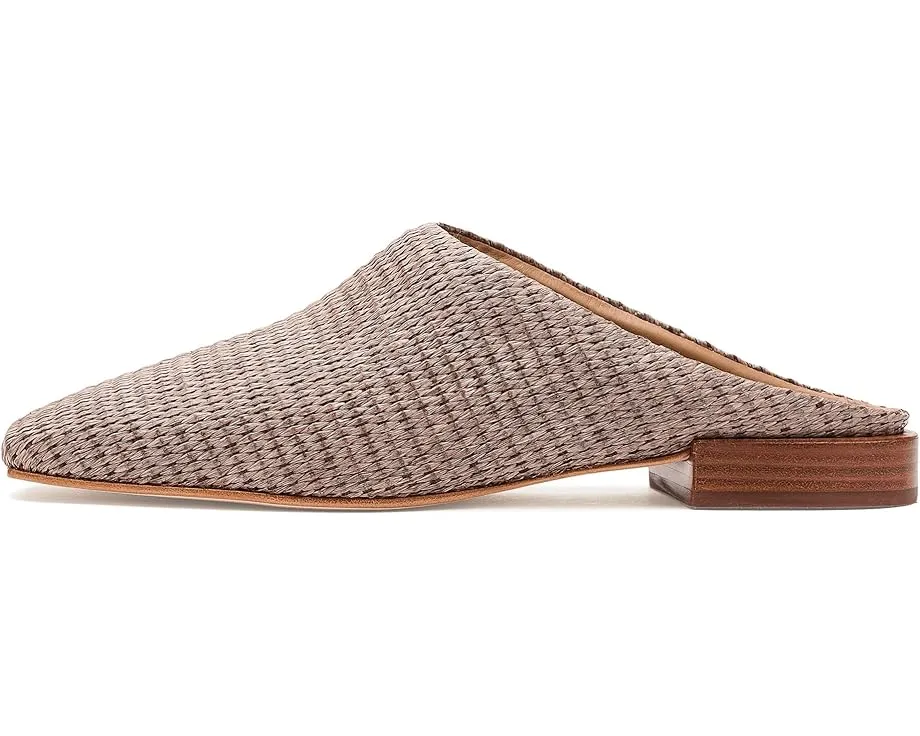 Сандалии Bernardo Porto из рафии с квадратным носком и кожаной подошвой