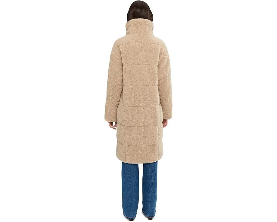 Длинная стеганая куртка Levi's из шерпи в стиле тедди