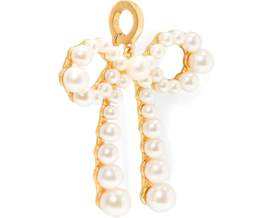 Шарм One In A Million с бантом и жемчугом из полированной латуни