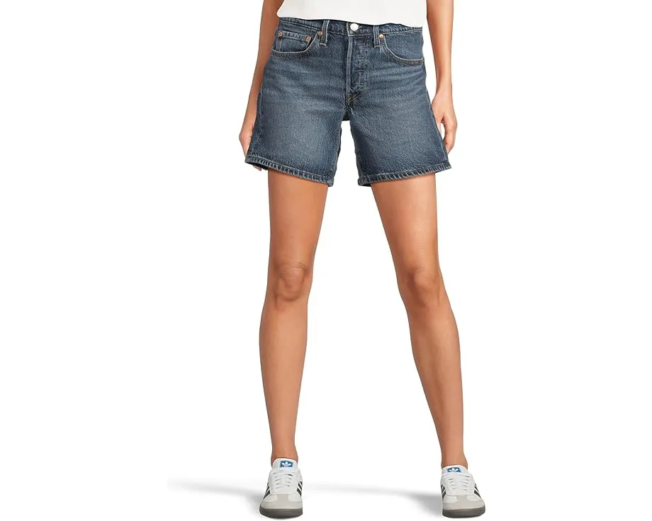 Шорты Levi's 501 Mid Thigh Shorts укороченные с высокой посадкой и винтажным дизайном