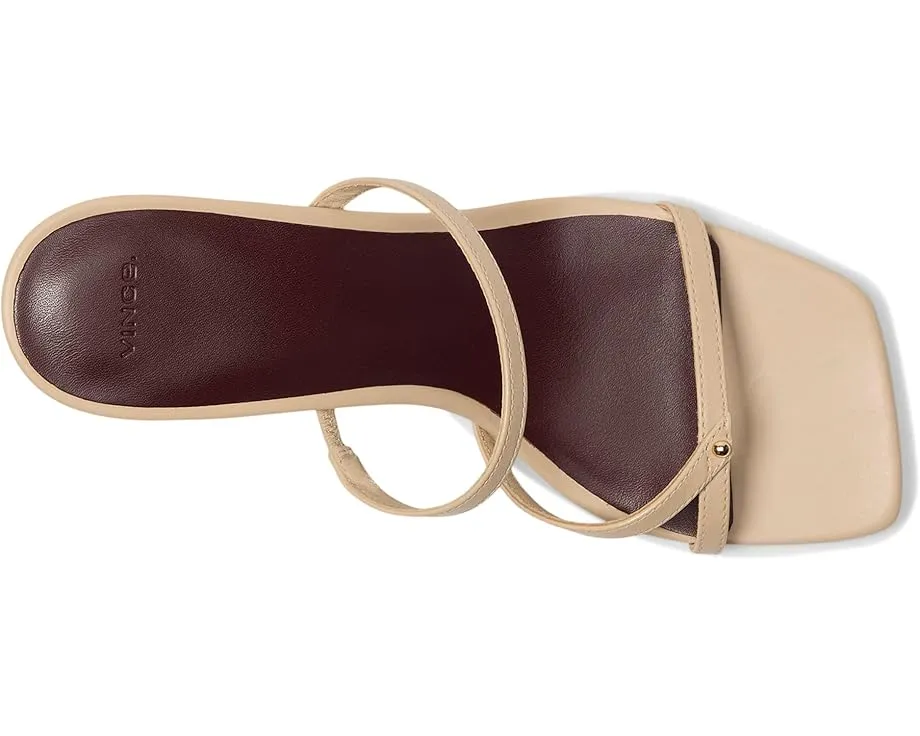 Сандалии Vince Ona с тонкими кожаными ремешками и квадратным носком