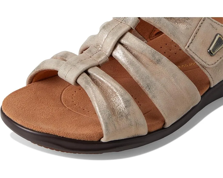 Сандалии Clarks Kitly Slide с лазерной резьбой и регулируемым ремешком