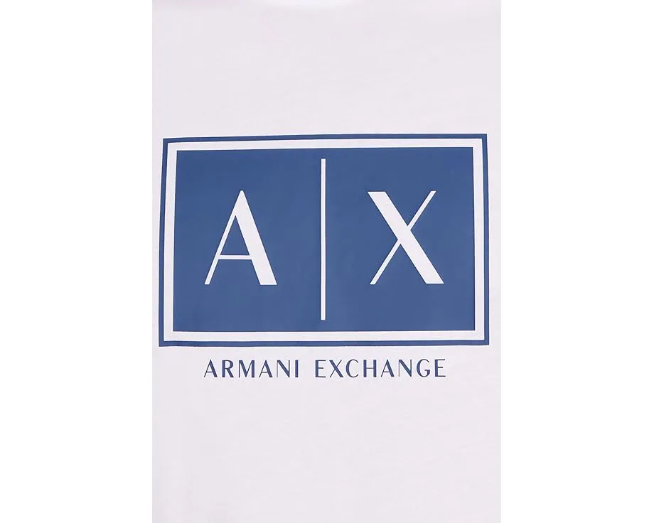Футболка Armani Exchange Box Logo с круглым вырезом