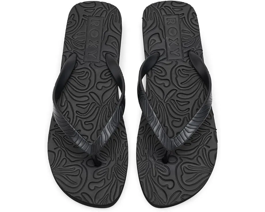 Шлепанцы Roxy Beach Up с легкой конструкцией и круглым носком