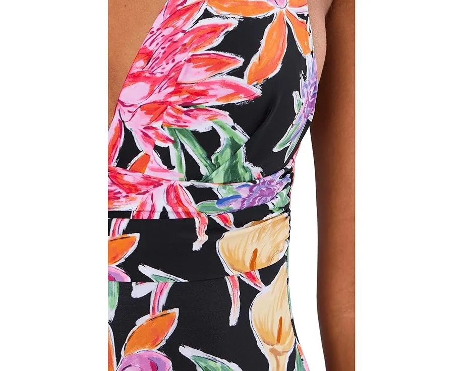 Цельный купальник Hothouse Flowers с перекрестными бретелями от Seafolly