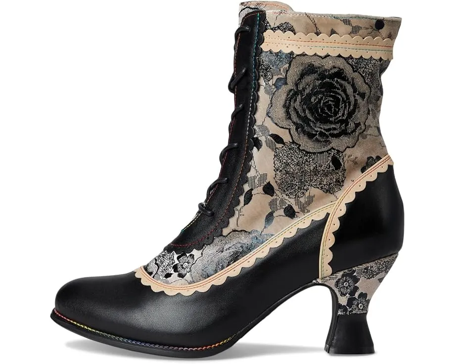 Ботинки Bewitch-Print с цветочным принтом и каблуком 7 см