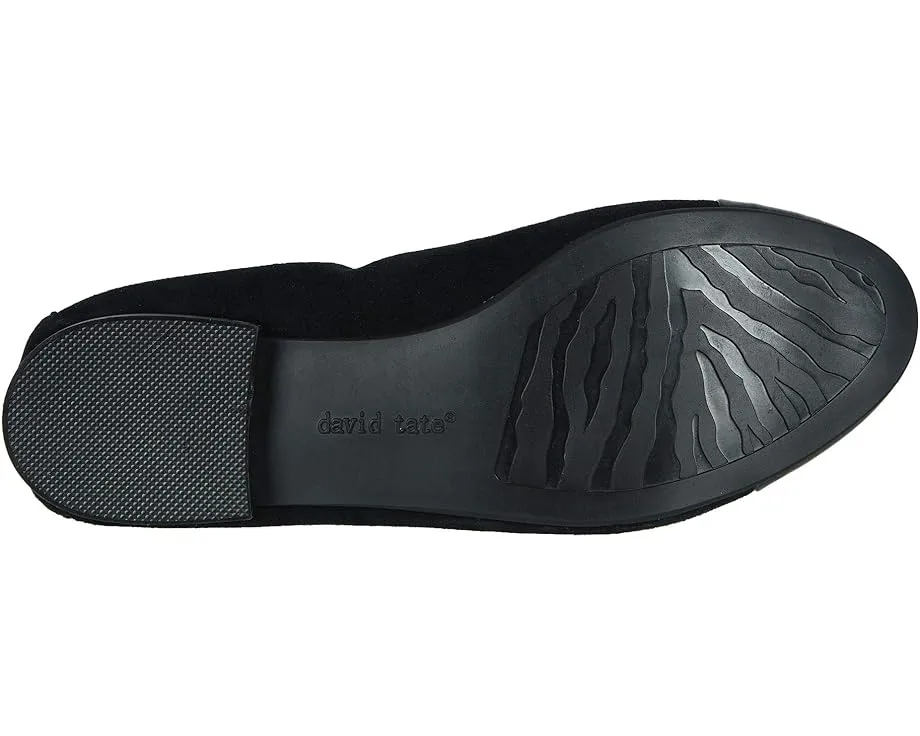 Лоферы David Tate Nicole из замши с мыском из лаковой кожи