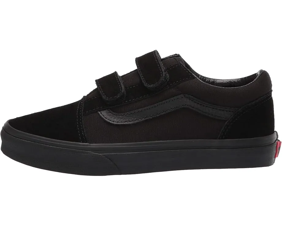 Детские кроссовки Vans Old Skool V на липучках с платформой и усиленным носком