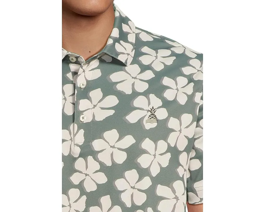 Поло Chubbies The Daisy Chain из функциональной ткани с принтом ромашек и вентиляцией по бокам