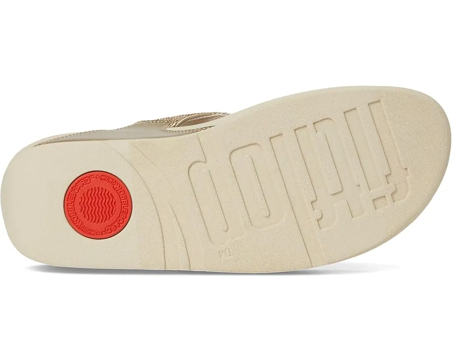 Блестящие сандалии FitFlop Lulu с микровобблбордом и стразами