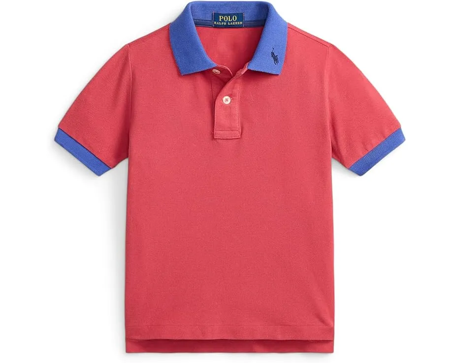 Polo Ralph Lauren Kids Поло из стрейч-хлопковой сетки для малышей и детей