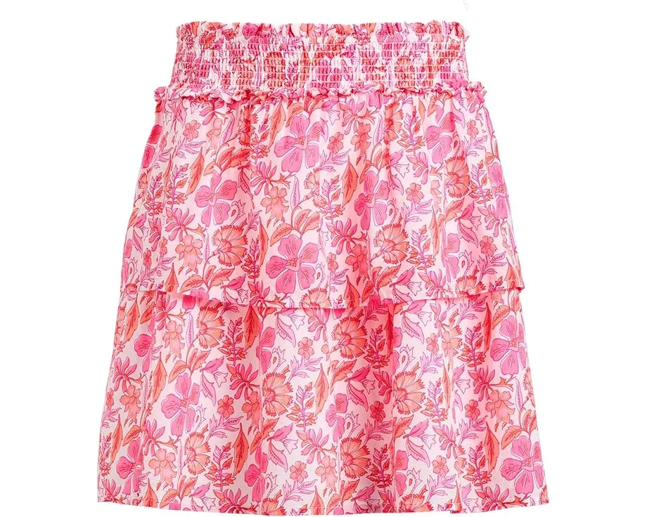 Детская юбка Vineyard Vines Gemma с ярусным дизайном и присборенной талией