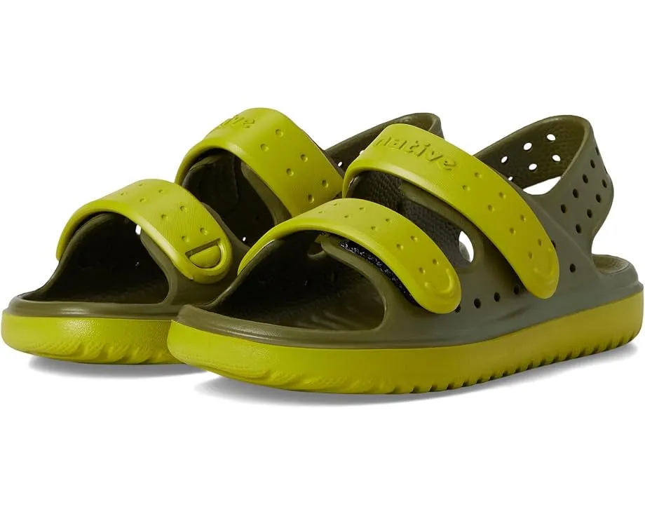 Детские сандалии Native Shoes Chase с круглым носком и тройными регулируемыми ремешками