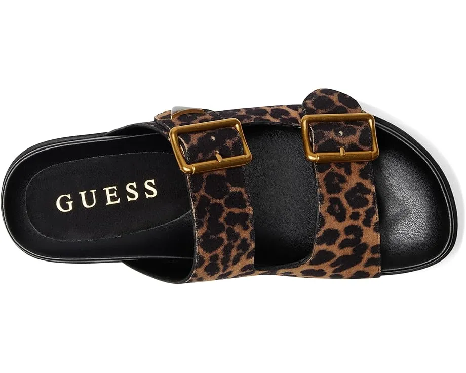 Сандалии Fasten от GUESS с платформой и двойной пряжкой из замши