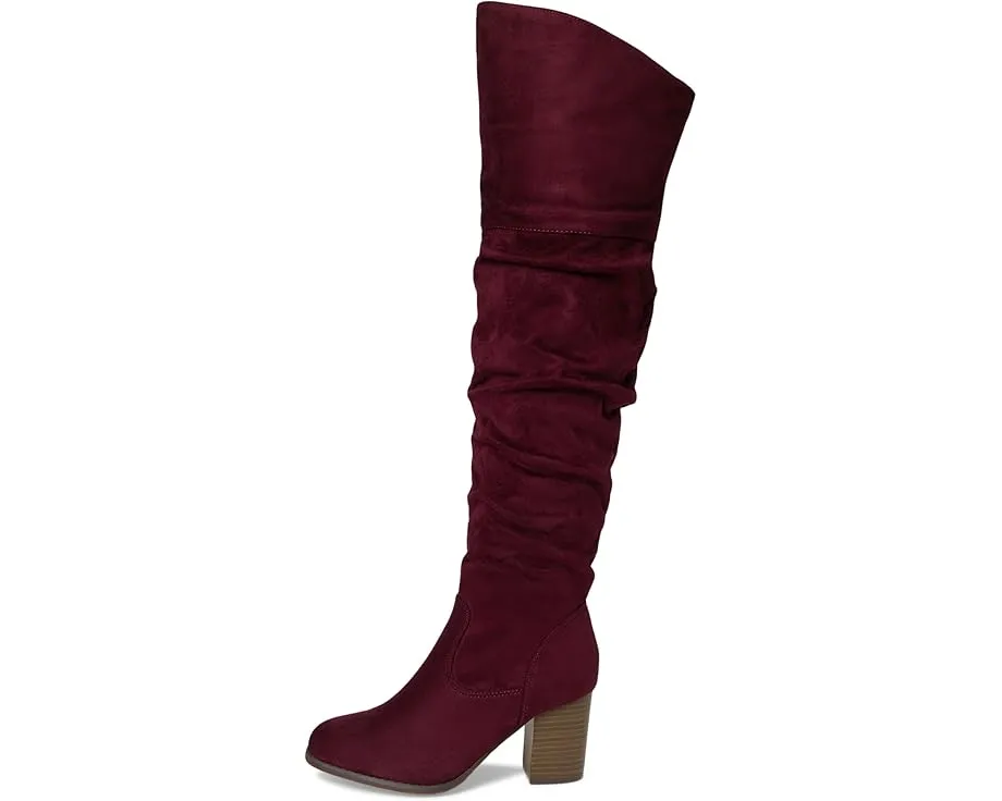 Journee Collection сапоги Kaison с плиссировкой и высоким голенищем