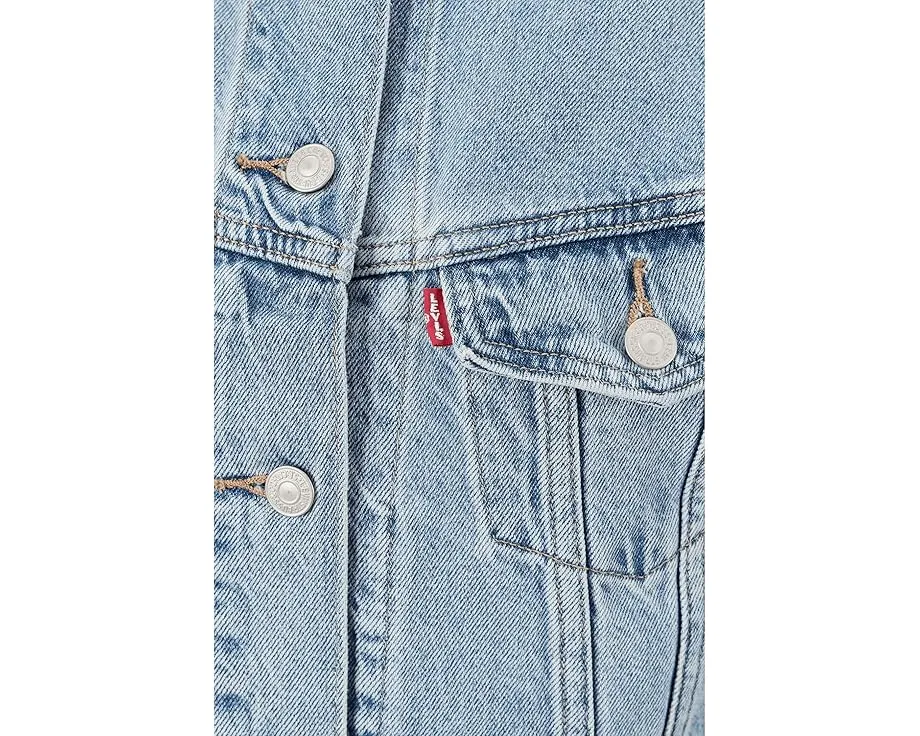 Короткая куртка-тракер Levi's Premium Collarless Shrunken 90s без воротника