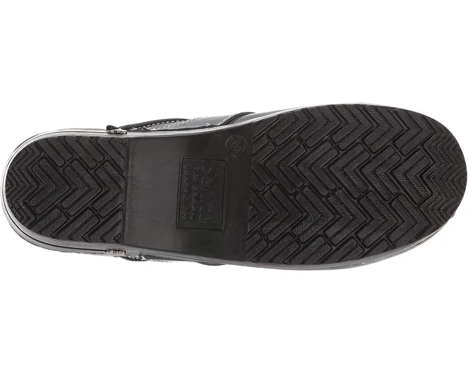 Сабо Sanita Lindsey by Koi с рокерной подошвой из лаковой кожи