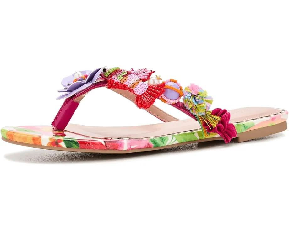 Blue by Betsey Johnson Сланцы Doloris с цветочными деталями