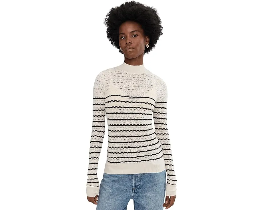 Длинный топ Sanctuary Forever Striped с высоким воротником и полоской