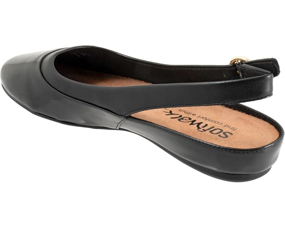 Туфли SoftWalk Sheffield из кожи с застежкой на пряжку и съемной стелькой