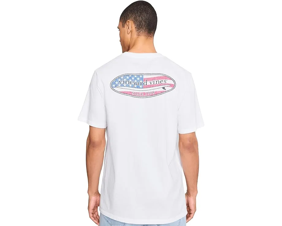 Классическая футболка Vineyard Vines с логотипом USA Surf