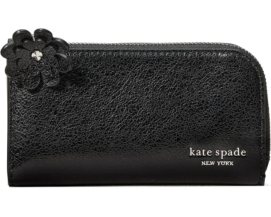 Маленький тонкий кошелек Devin книжка из глянцевой кожи с оригинальной молнией Kate Spade New York