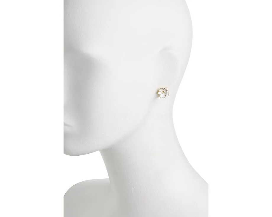 Серьги-гвоздики Golden Bloom Flower Studs от Kate Spade New York с перламутром