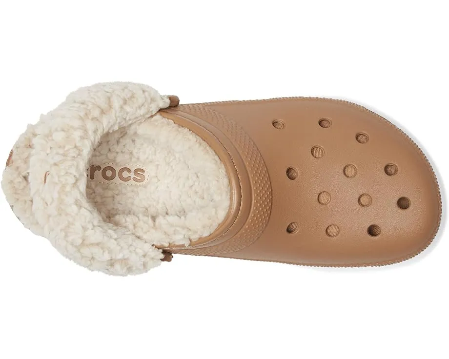 Кроксы Crocs Classic Fleece Lined Clogs с меховой подкладкой и регулируемым ремешком