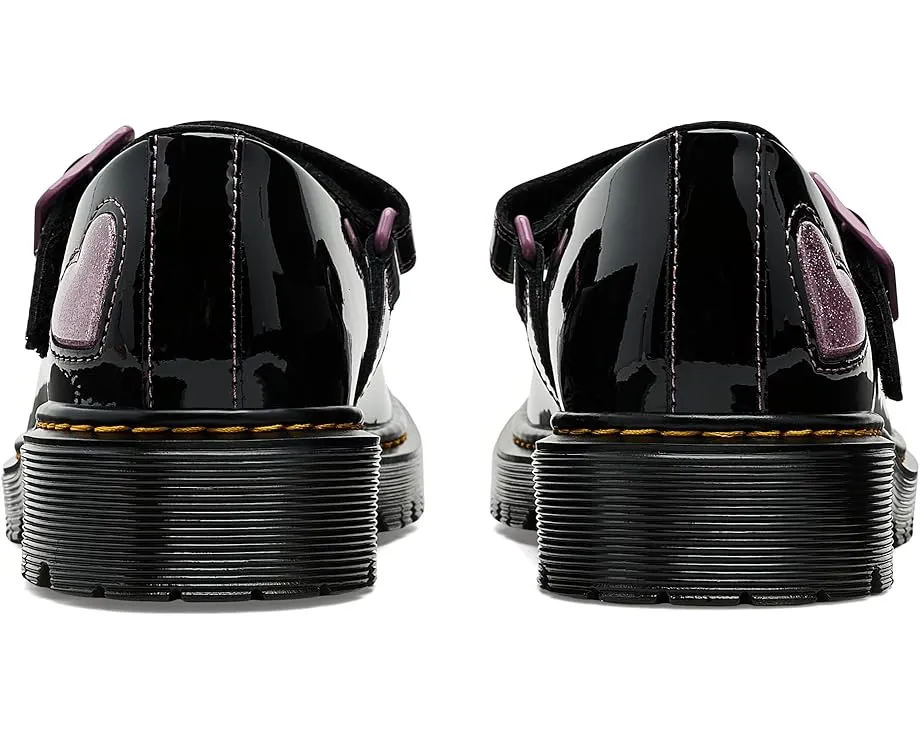 Туфли Mary Jane Dr. Martens Bex Y с блестящим сердцем на контрастной подошве