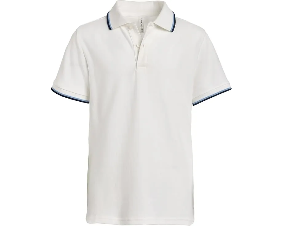 Поло Janie and Jack с контрастной отделкой воротника и манжет