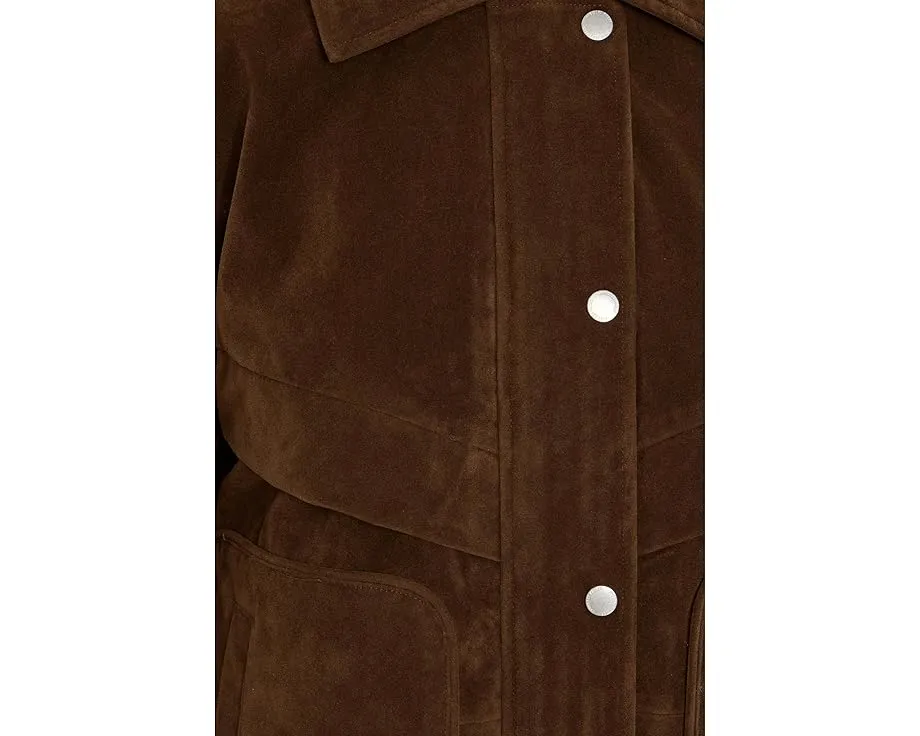 Бомбер с воротником и накладными карманами из полиэстера Avec Les Filles