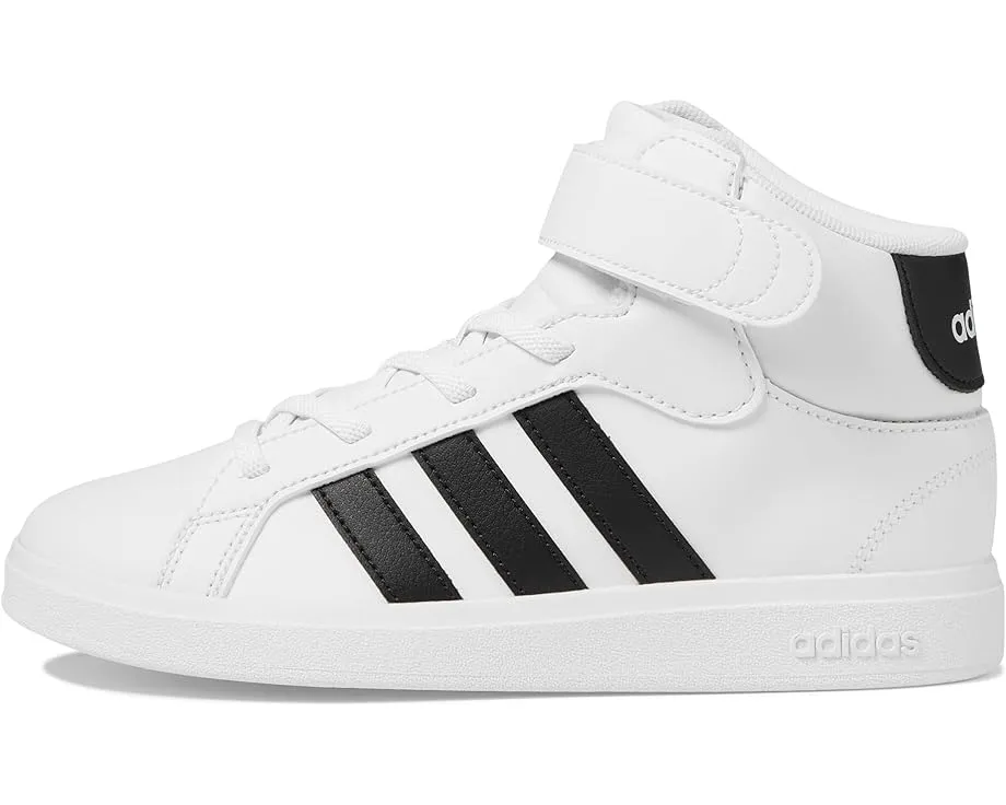 Детские кроссовки Adidas Grand Court Mid с регулируемой липучкой и круглым носком