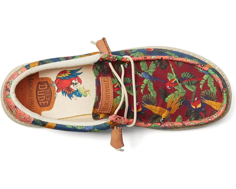 Обувь Hey Dude Wally Margaritaville с эластичными шнурками и красочным принтом