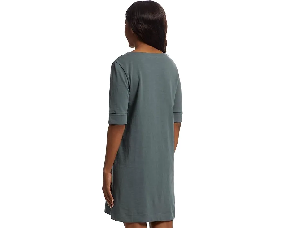 Платье Lilla P с разрезным воротником и рукавом три четверти